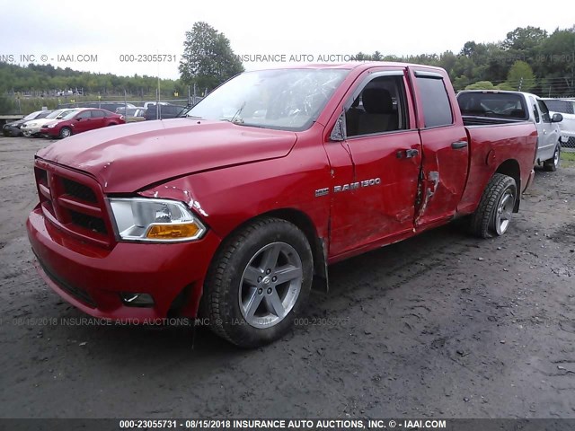 1C6RD7FT9CS302912 - 2012 DODGE RAM 1500 ST RED photo 2