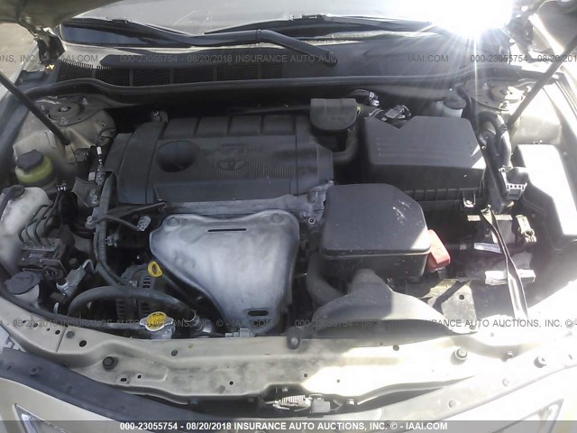 4T1BF3EK0BU615464 - 2011 TOYOTA CAMRY SE/LE/XLE 金色 照片 10