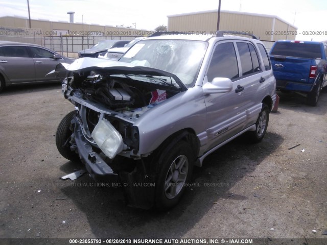 2CNBJ634346908250 - 2004 CHEVROLET TRACKER LT SILVER photo 2