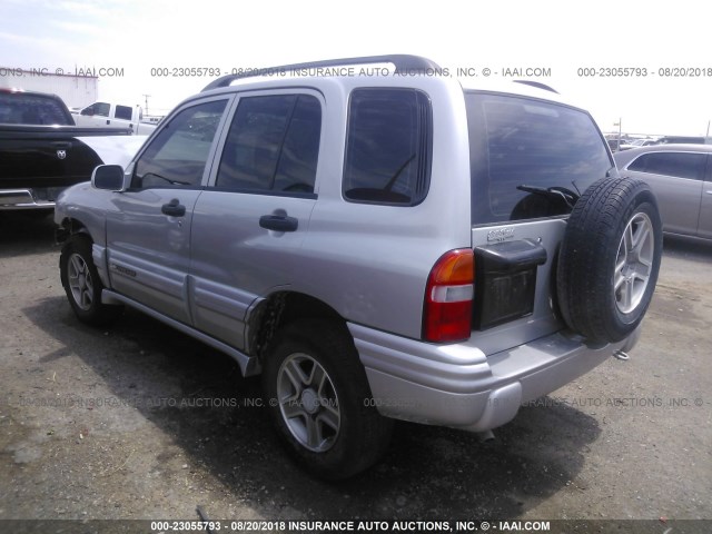 2CNBJ634346908250 - 2004 CHEVROLET TRACKER LT SILVER photo 3