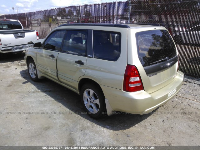 JF1SG65613H733898 - 2003 SUBARU FORESTER 2.5XS Or photo 3