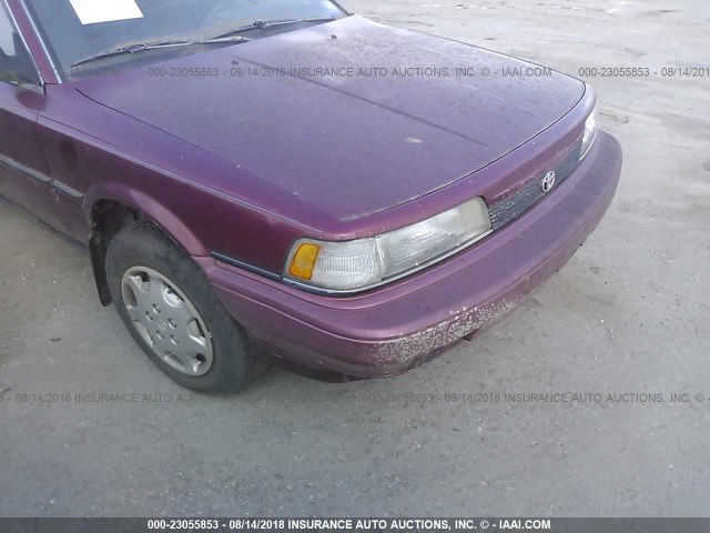 4T1SV21EXMU412761 - 1991 TOYOTA CAMRY DLX RED photo 6