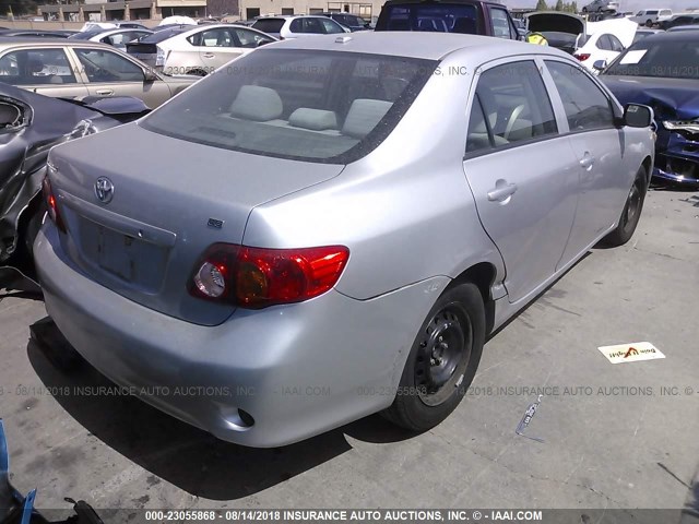 1NXBU4EE2AZ311332 - 2010 TOYOTA COROLLA S/LE/XLE GRAY photo 4