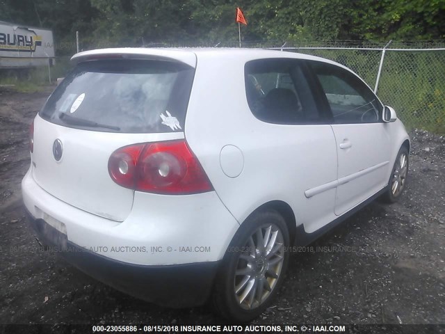 WVWEV71K96W127626 - 2006 VOLKSWAGEN NEW GTI WHITE photo 4