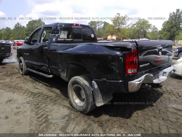 3D7MS48CX5G730265 - 2005 DODGE RAM 3500 ST/SLT BLACK photo 3