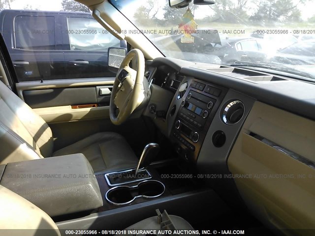 1FMFK18528LA45182 - 2008 FORD EXPEDITION EL EDDIE BAUER BROWN photo 5