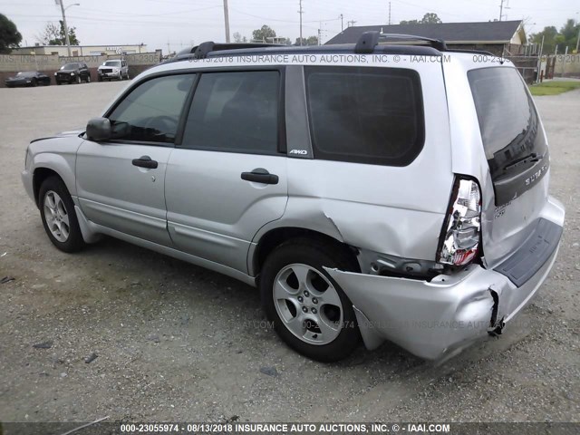 JF1SG65613H716888 - 2003 SUBARU FORESTER 2.5XS SILVER photo 3