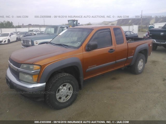 1GCDT196248153279 - 2004 CHEVROLET COLORADO ORANGE photo 2