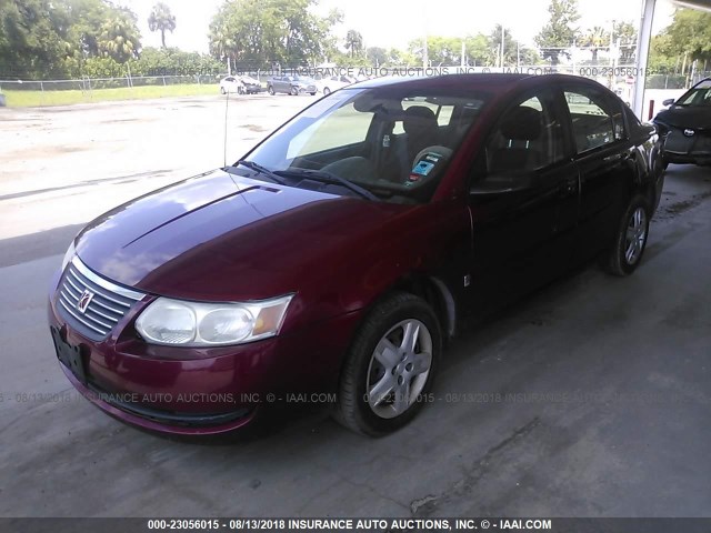 1G8AJ55F67Z120932 - 2007 SATURN ION LEVEL 2 MAROON photo 2