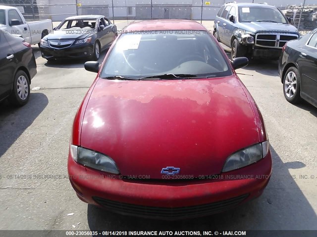 1G1JF5245V7151584 - 1997 CHEVROLET CAVALIER LS RED photo 6