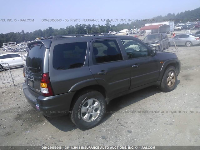 4F2CZ06154KM25873 - 2004 MAZDA TRIBUTE ES GRAY photo 4