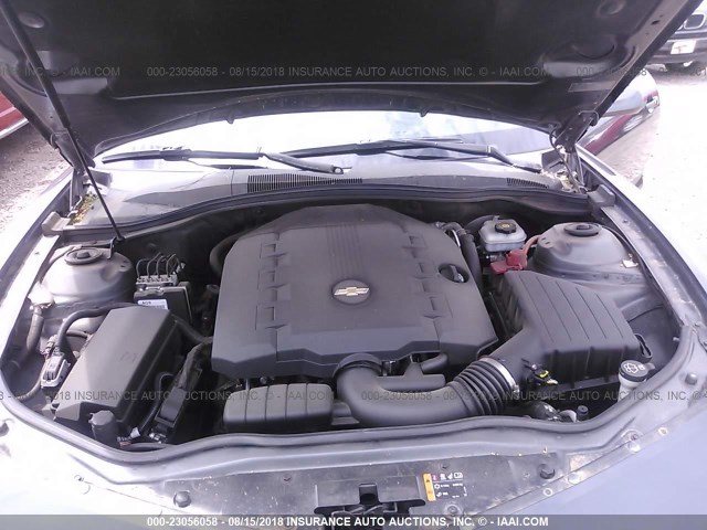 2G1FA1ED0B9158106 - 2011 CHEVROLET CAMARO LS GRAY photo 10