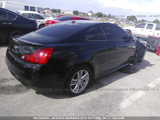 JNKCV64EX9M601279 - 2009 INFINITI G37 JOURNEY/SPORT BLACK photo 4