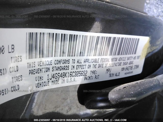 1J4GS48K16C325652 - 2006 JEEP GRAND CHEROKEE LAREDO/COLUMBIA/FREEDOM 棕色 照片 9