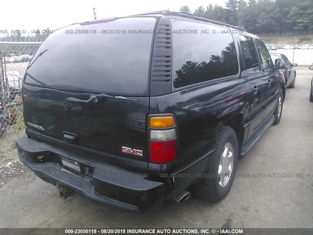 1GKFK66U04J254278 - 2004 GMC YUKON XL DENALI BLACK photo 4