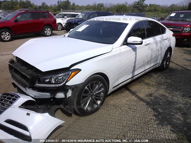 KMHGN4JE8FU020270 - 2015 HYUNDAI GENESIS 3.8L WHITE photo 2