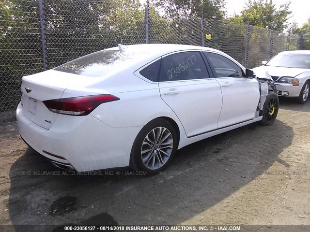 KMHGN4JE8FU020270 - 2015 HYUNDAI GENESIS 3.8L WHITE photo 4