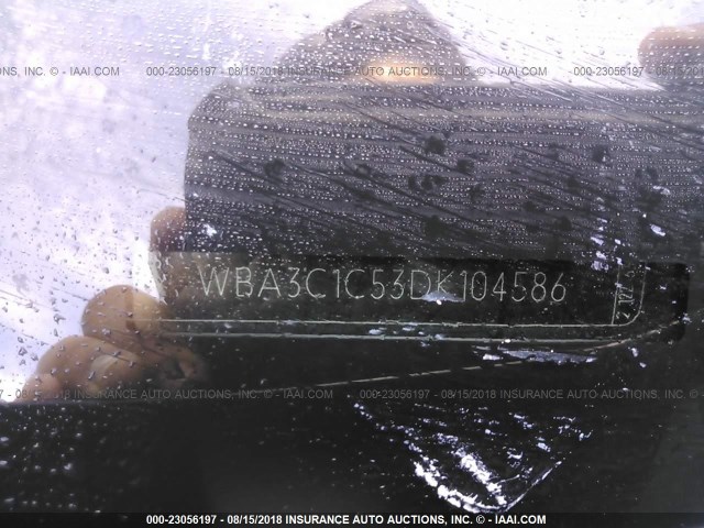 WBA3C1C53DK104586 - 2013 BMW 328 I SULEV BLACK photo 9