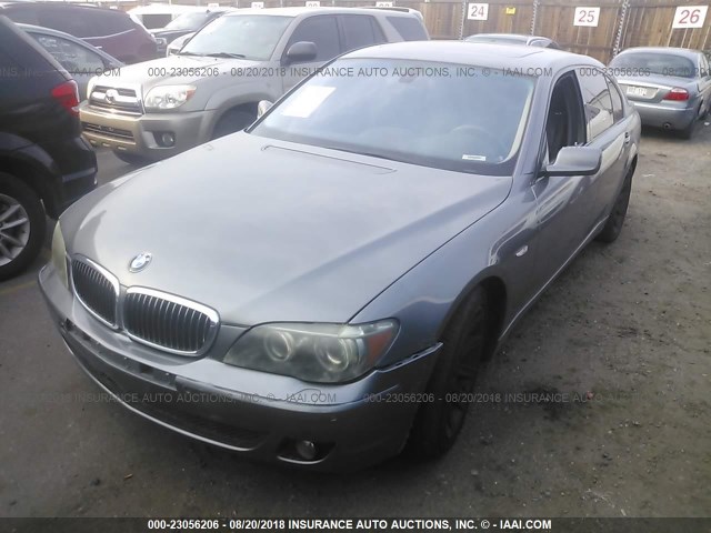 WBAHN83526DT60105 - 2006 BMW 750 LI GRAY photo 2