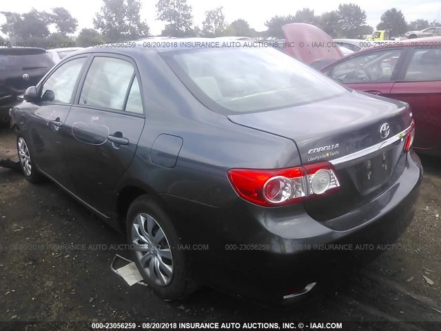 5YFBU4EE0CP007324 - 2012 TOYOTA COROLLA S/LE GRAY photo 3