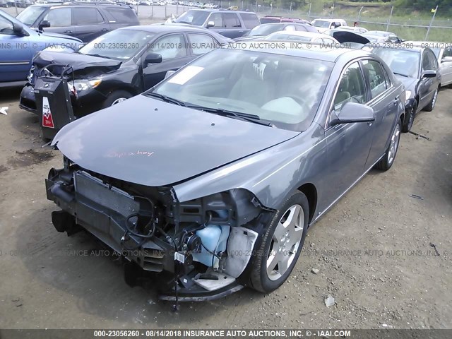 1G1ZJ57739F250162 - 2009 CHEVROLET MALIBU 2LT GRAY photo 2