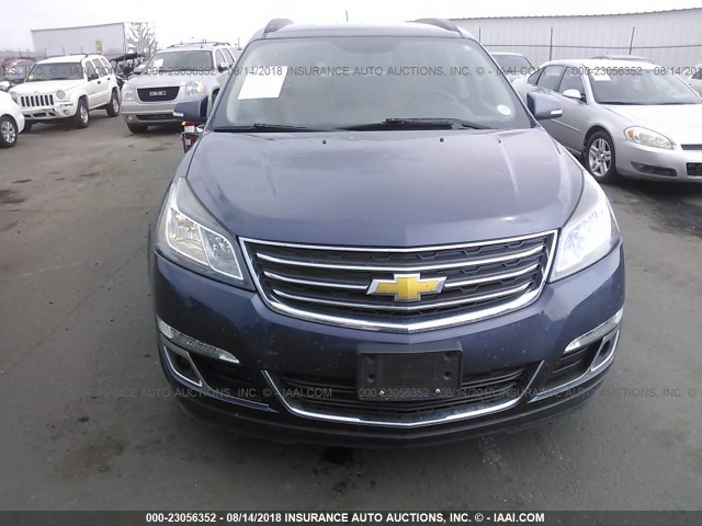 1GNKVGKD0DJ227621 - 2013 CHEVROLET TRAVERSE LT BLUE photo 6