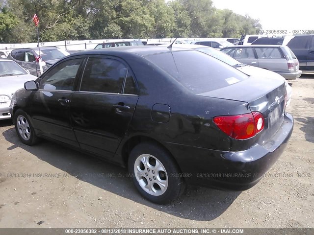 JTDBR32E330010714 - 2003 TOYOTA COROLLA CE/LE BLACK photo 3