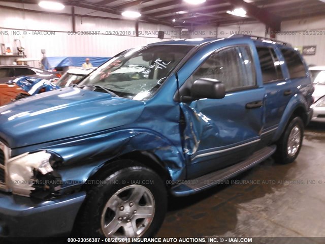 1D4HB58D64F214689 - 2004 DODGE DURANGO LIMITED BLUE photo 6