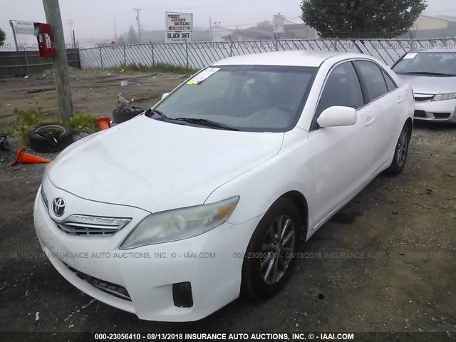 4T1BB3EK2AU117034 - 2010 TOYOTA CAMRY HYBRID WHITE photo 2