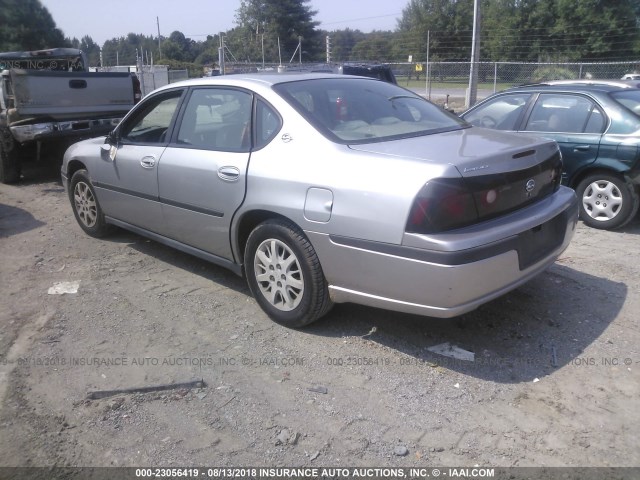 2G1WF52E259162636 - 2005 CHEVROLET IMPALA SILVER photo 3