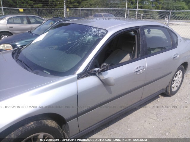 2G1WF52E259162636 - 2005 CHEVROLET IMPALA SILVER photo 6