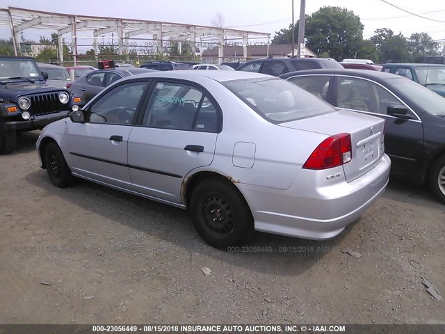 2HGES16314H533548 - 2004 HONDA CIVIC DX VP SILVER photo 3