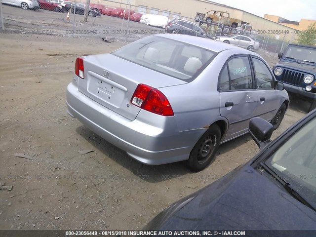 2HGES16314H533548 - 2004 HONDA CIVIC DX VP SILVER photo 4