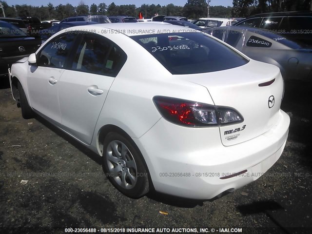 JM1BL1UG9C1537428 - 2012 MAZDA 3 I WHITE photo 3