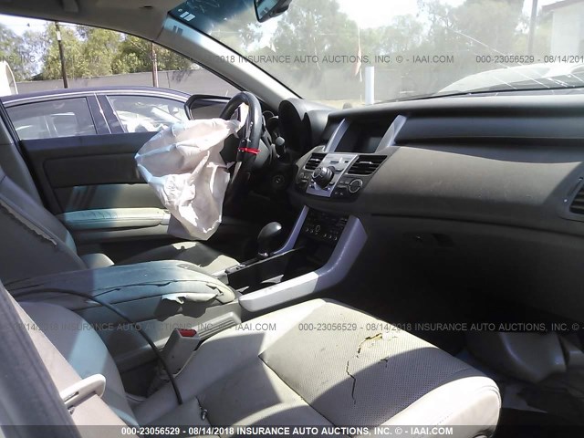 5J8TB18527A008202 - 2007 ACURA RDX TECHNOLOGY WHITE photo 5