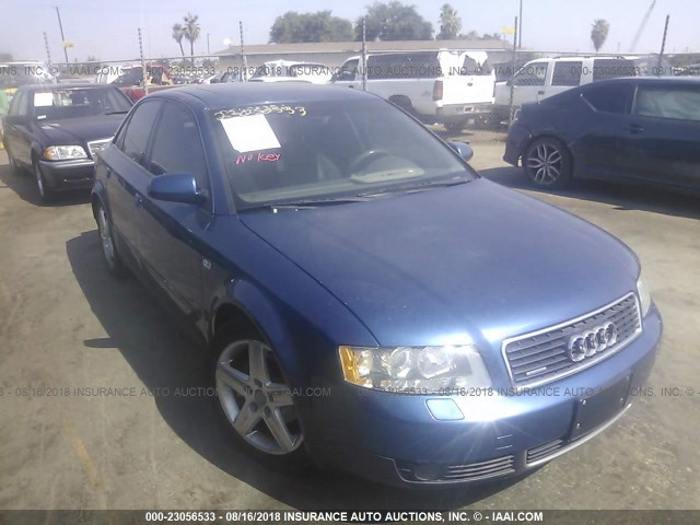 WAUJC68EX4A107231 - 2004 AUDI A4 1.8T BLUE photo 1