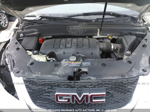 1GKKRRED1CJ141306 - 2012 GMC ACADIA SLT-1 Weiß Foto 10