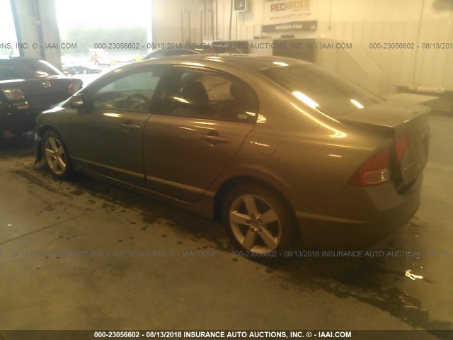 2HGFA16978H318600 - 2008 HONDA CIVIC EXL 灰色 照片 3