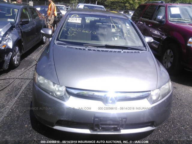 JHMFA36207S022045 - 2007 HONDA CIVIC HYBRID BROWN photo 6