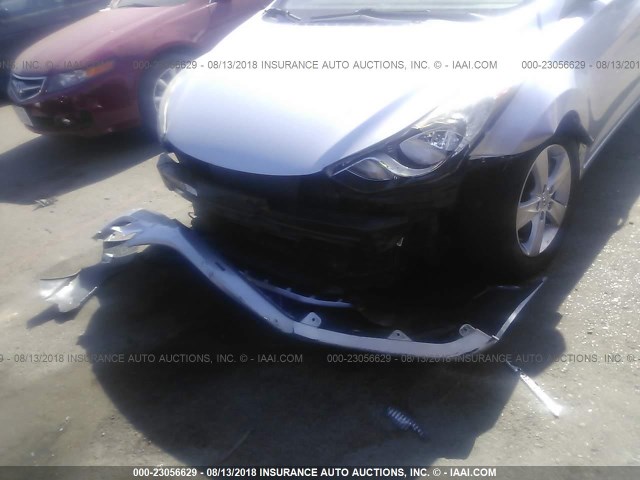 5NPDH4AE4BH023461 - 2011 HYUNDAI ELANTRA GLS/LIMITED SILVER photo 6