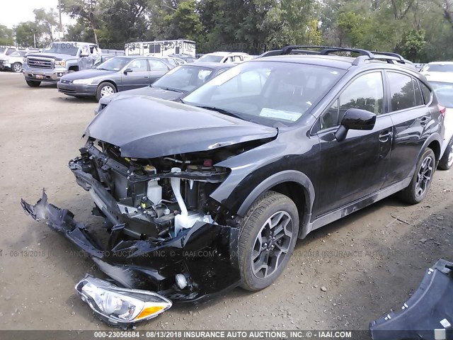 JF2GPABC6H8272672 - 2017 SUBARU CROSSTREK PREMIUM შავი ფოტო 2