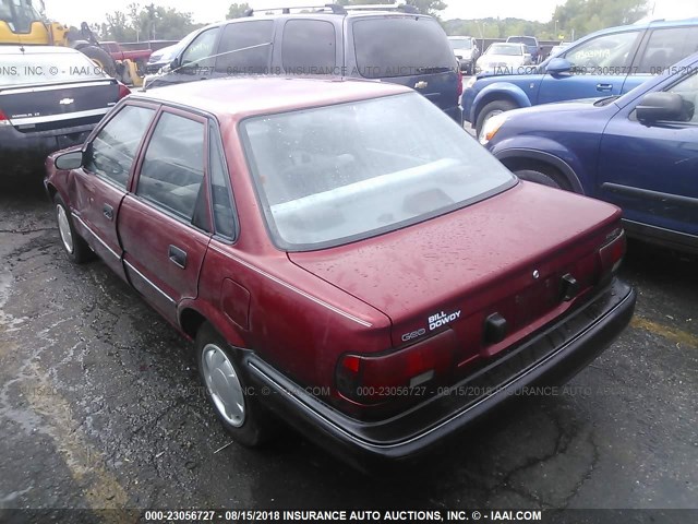 1Y1SK5466MZ013086 - 1991 GEO PRIZM LSI RED photo 3