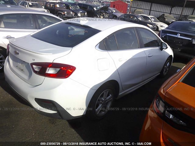 1G1BD5SM2G7282730 - 2016 CHEVROLET CRUZE LT WHITE photo 4