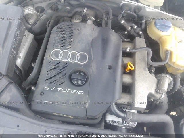 WAUDC68D91A099039 - 2001 AUDI A4 1.8T QUATTRO SILVER photo 10