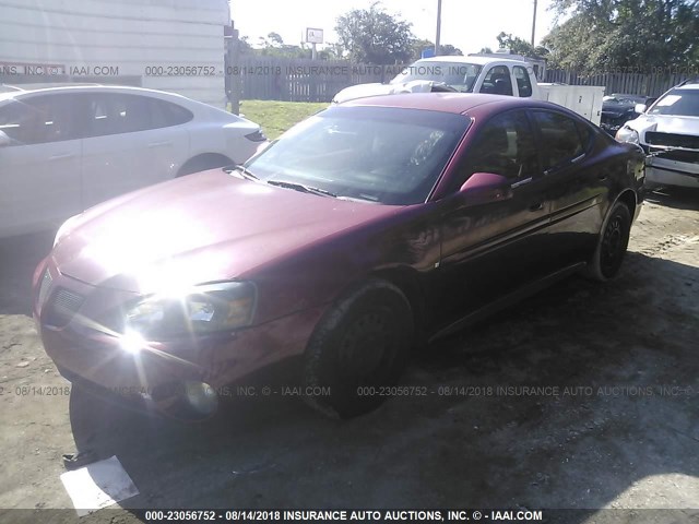 2G2WP552661148152 - 2006 PONTIAC GRAND PRIX მუქწითელი ფოტო 2