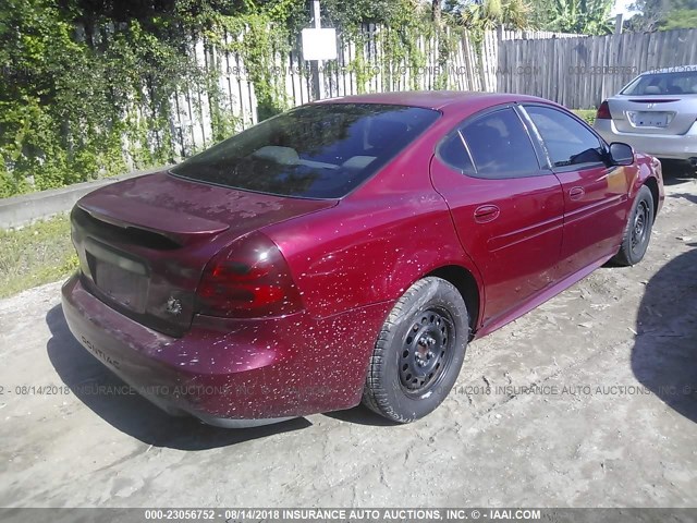 2G2WP552661148152 - 2006 PONTIAC GRAND PRIX მუქწითელი ფოტო 4