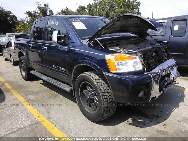 1N6BA0EC3BN307674 - 2011 NISSAN TITAN S/SV/SL/PRO-4X BLUE photo 1