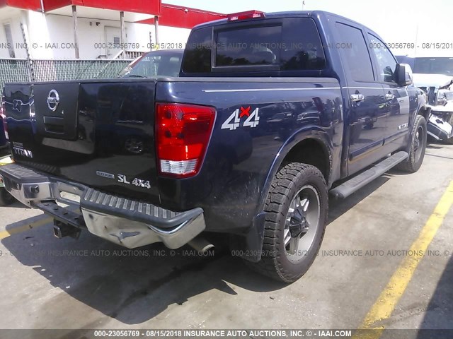 1N6BA0EC3BN307674 - 2011 NISSAN TITAN S/SV/SL/PRO-4X BLUE photo 4