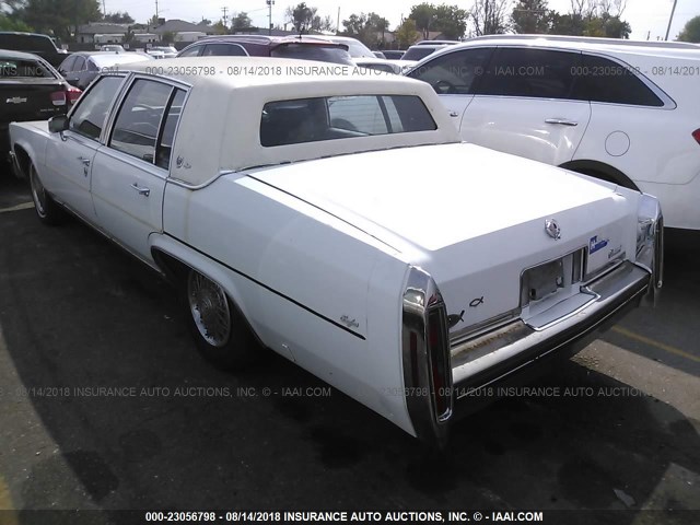 1G6AW698XE9157023 - 1984 CADILLAC FLEETWOOD BROUGHAM WHITE photo 3