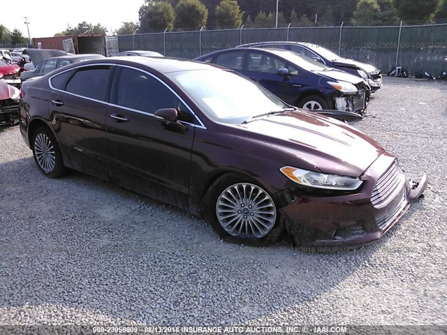 3FA6P0K99GR379369 - 2016 FORD FUSION TITANIUM BROWN photo 1